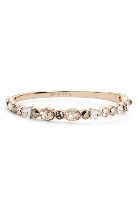 givenchy swarovski crystal bangle bracelet|Givenchy crystal bangle bracelet.